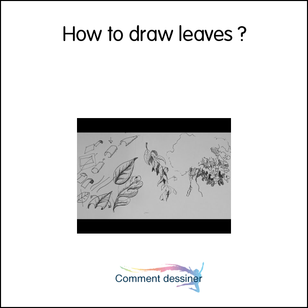 How to draw leaves